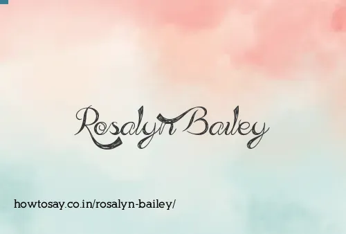 Rosalyn Bailey