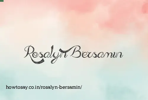 Rosalyn Bersamin