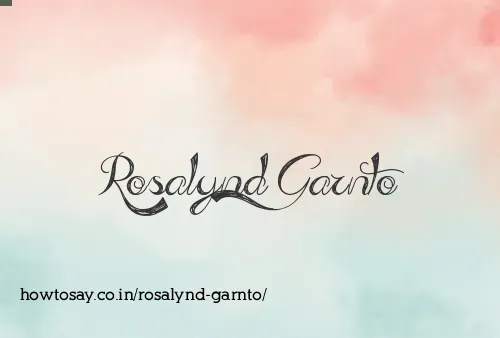 Rosalynd Garnto