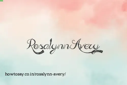 Rosalynn Avery