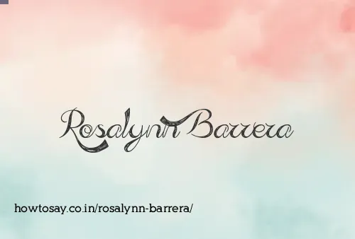Rosalynn Barrera