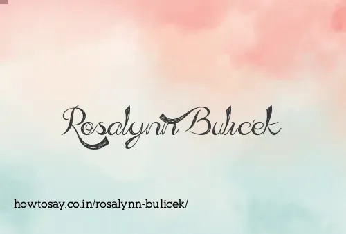 Rosalynn Bulicek