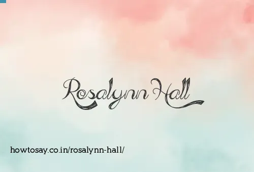 Rosalynn Hall