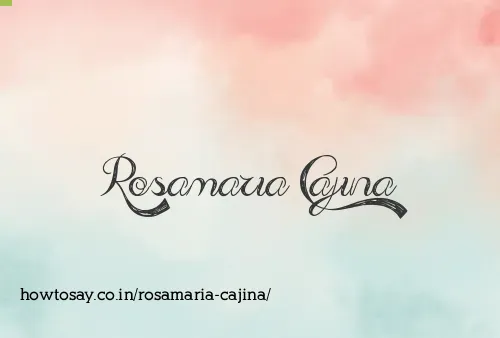 Rosamaria Cajina
