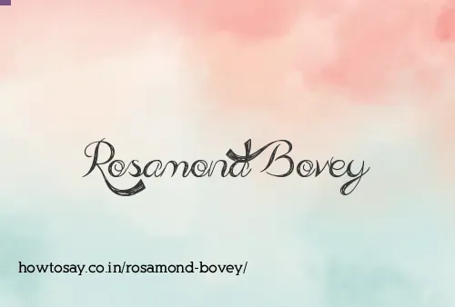 Rosamond Bovey