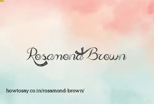 Rosamond Brown