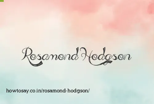 Rosamond Hodgson