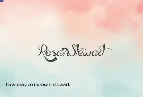 Rosan Stewart