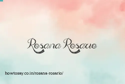 Rosana Rosario