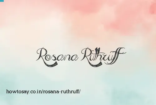 Rosana Ruthruff