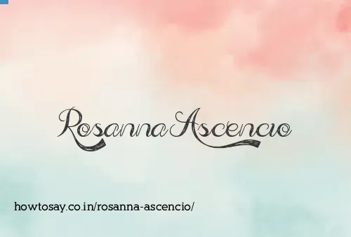 Rosanna Ascencio