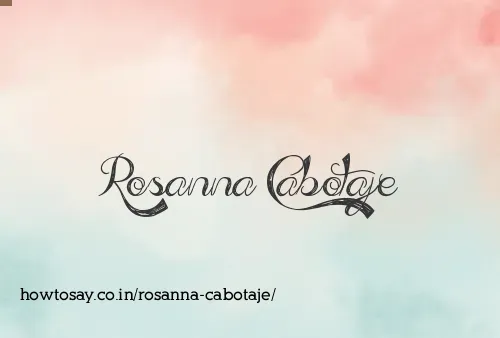 Rosanna Cabotaje