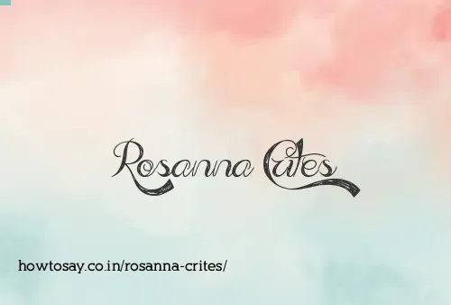 Rosanna Crites