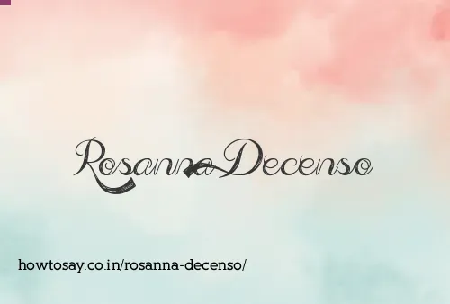 Rosanna Decenso