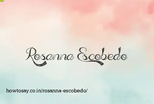 Rosanna Escobedo