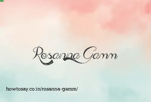 Rosanna Gamm