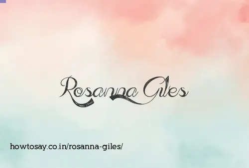 Rosanna Giles