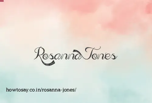 Rosanna Jones