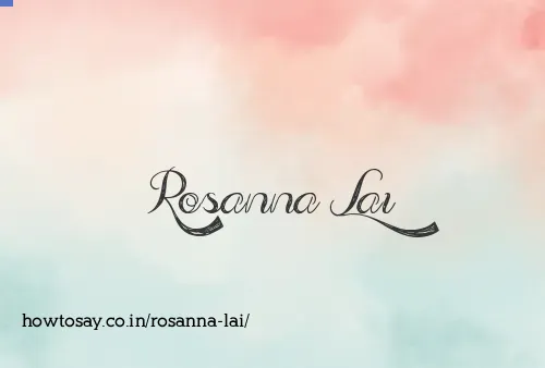 Rosanna Lai