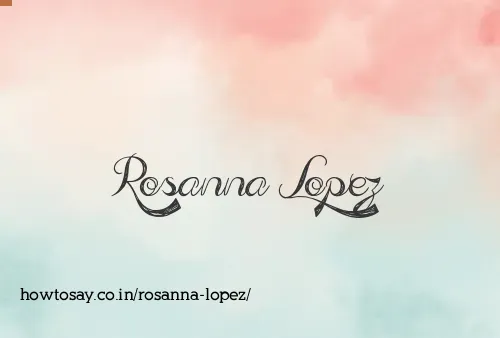 Rosanna Lopez