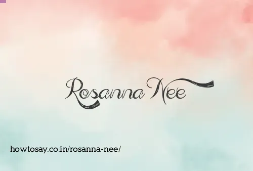 Rosanna Nee