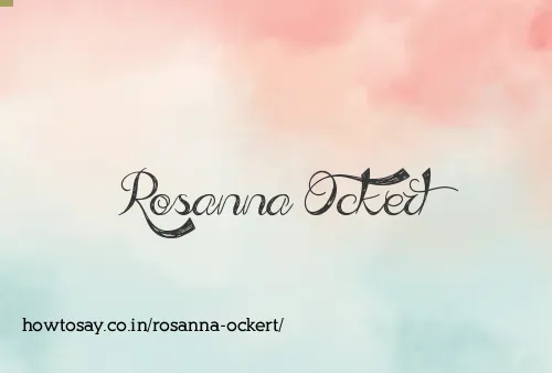 Rosanna Ockert