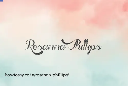 Rosanna Phillips