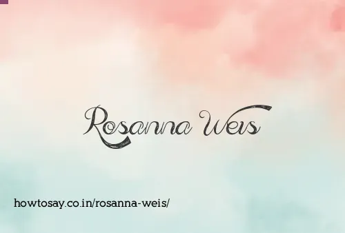 Rosanna Weis