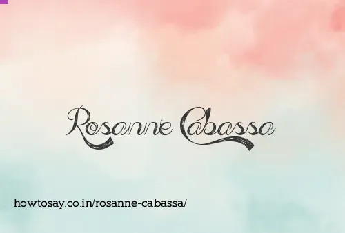 Rosanne Cabassa