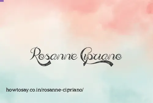 Rosanne Cipriano