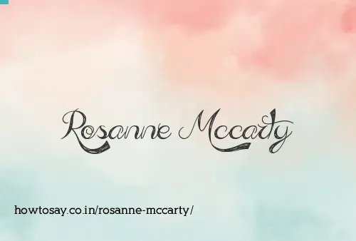 Rosanne Mccarty