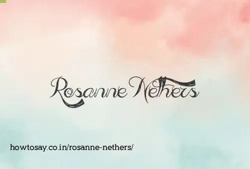 Rosanne Nethers
