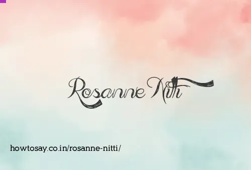 Rosanne Nitti