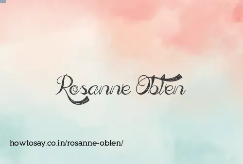 Rosanne Oblen