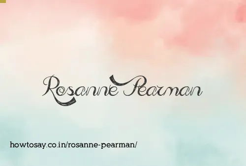 Rosanne Pearman