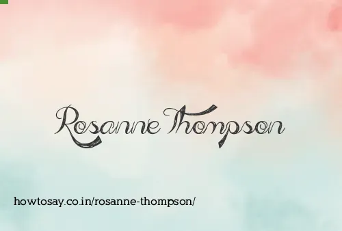 Rosanne Thompson