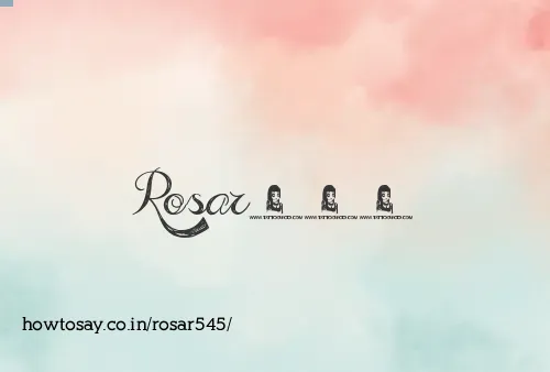 Rosar545