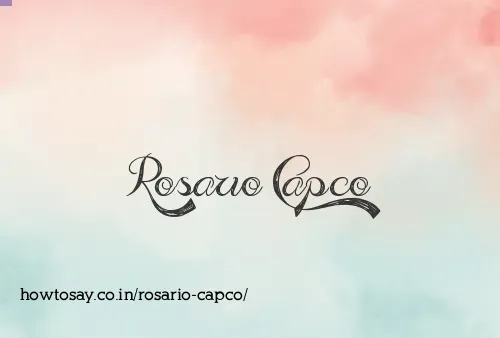 Rosario Capco
