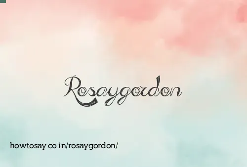 Rosaygordon
