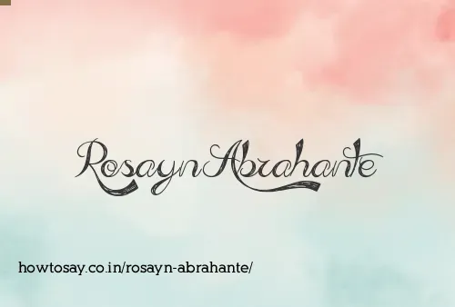 Rosayn Abrahante