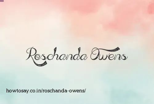 Roschanda Owens