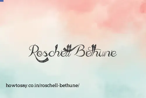 Roschell Bethune