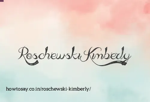 Roschewski Kimberly