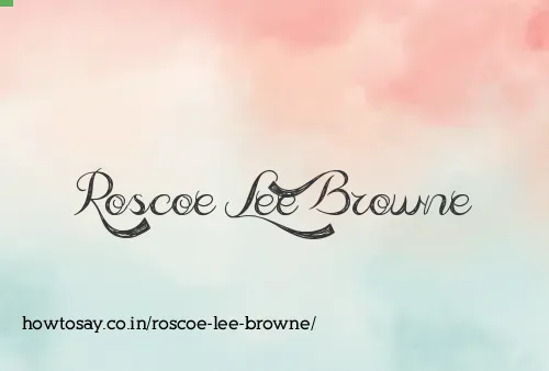 Roscoe Lee Browne
