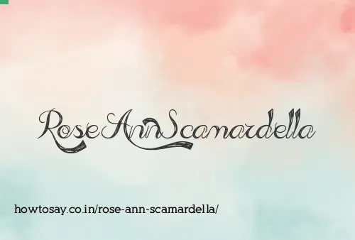 Rose Ann Scamardella