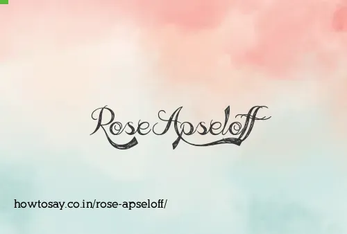 Rose Apseloff