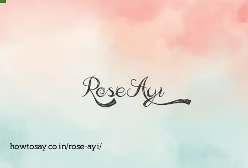 Rose Ayi