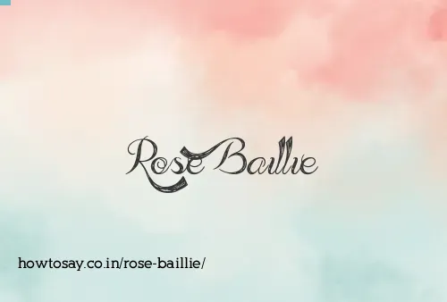 Rose Baillie
