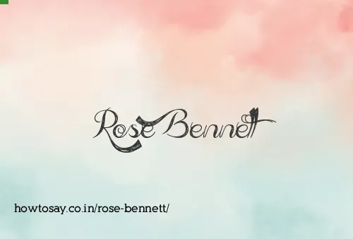 Rose Bennett