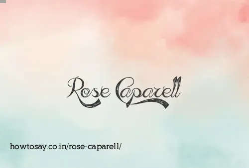 Rose Caparell